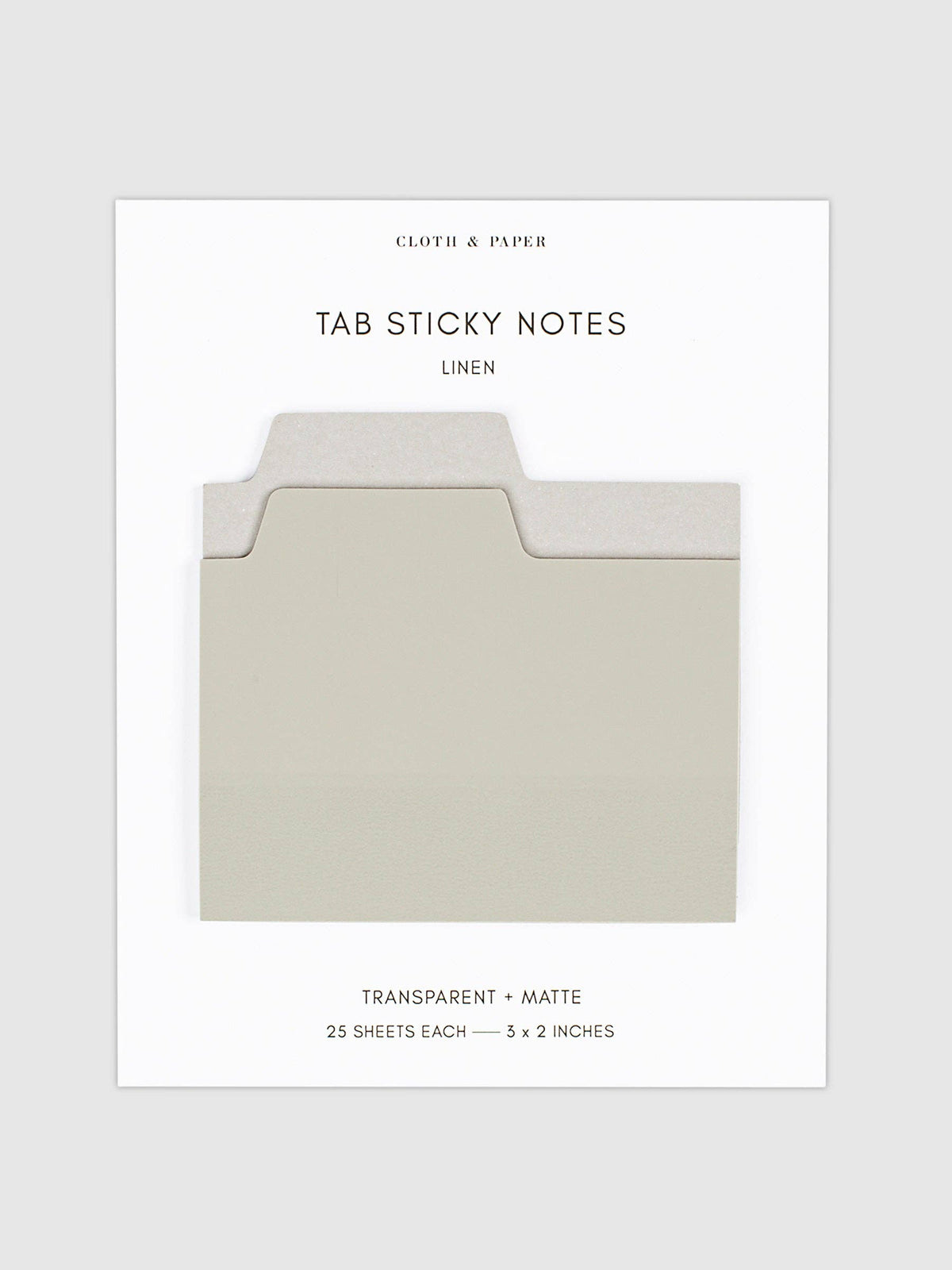 Blank Tab Sticky Note Set