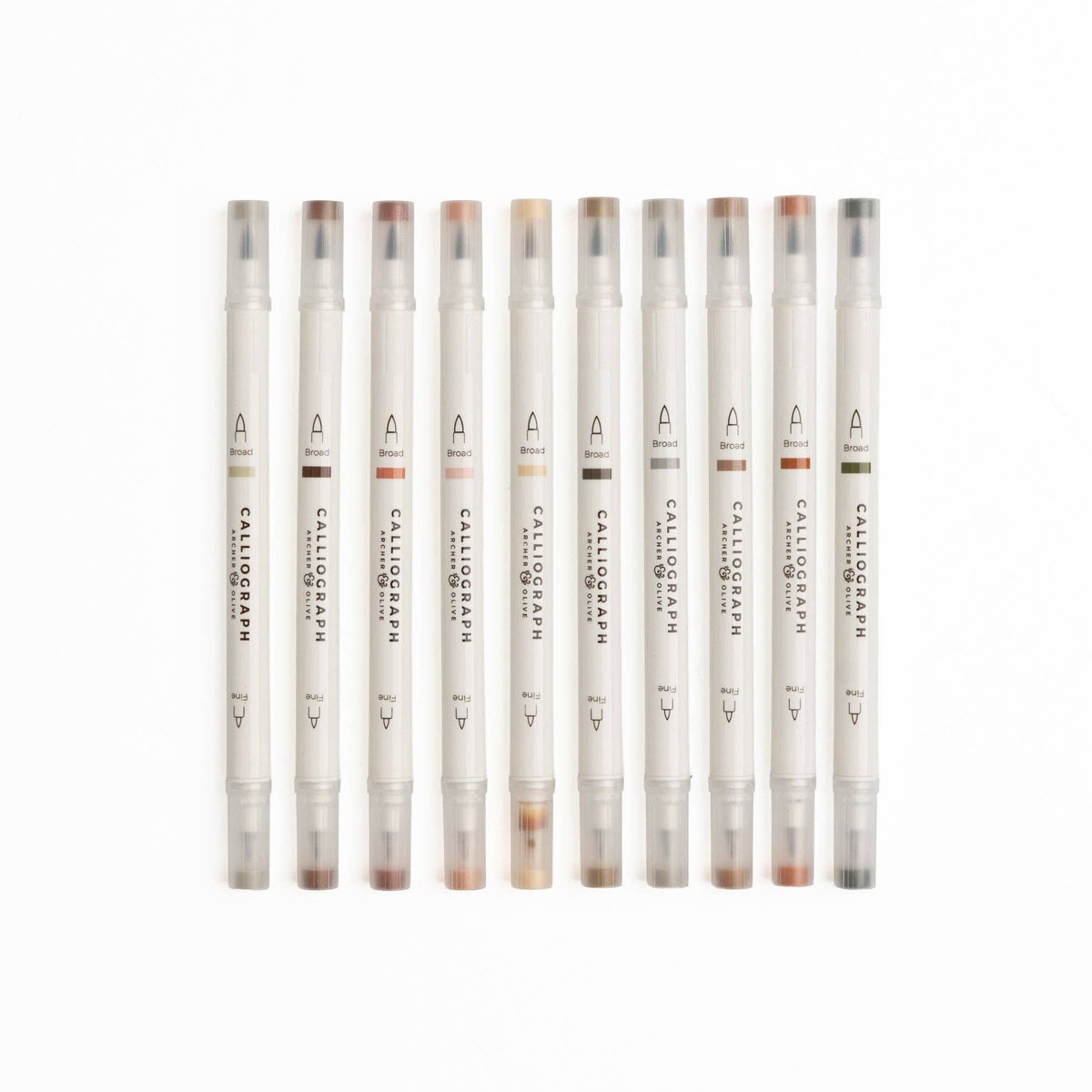 Quiet Corners | Set of 10 Calliograph Pens